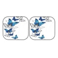thumbnail image 7 of Goofa Blue Flying Butterflies Pattern 2 Piece Car Windshield Sun Shade Foldable | Front Windshield Shade for Sun, Heat and UV Rays | Sunshade for Car Front Window-Large, 7 of 7