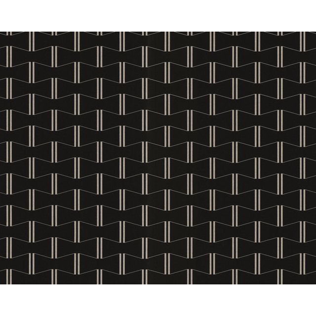 AP_1000 - Rayure Moderne Coupe Carré en Relief Textures Noir Papier Peint Rouleau