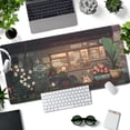 thumbnail image 3 of Japanese Anime Desk Mat Kawaii Cat Cute Desk Pad Green Plants Large Gaming Mouse Pad XXL Mousepad Extended Big Mouse Mat Cute Keyboard Mat Desk Decor 31.5''''X15.7'''' Desktop Mat, 3 of 6