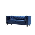 thumbnail image 2 of Uspridefurniture Lueck 76'' Velvet Rolled Arm Sofa -Blue, 2 of 5