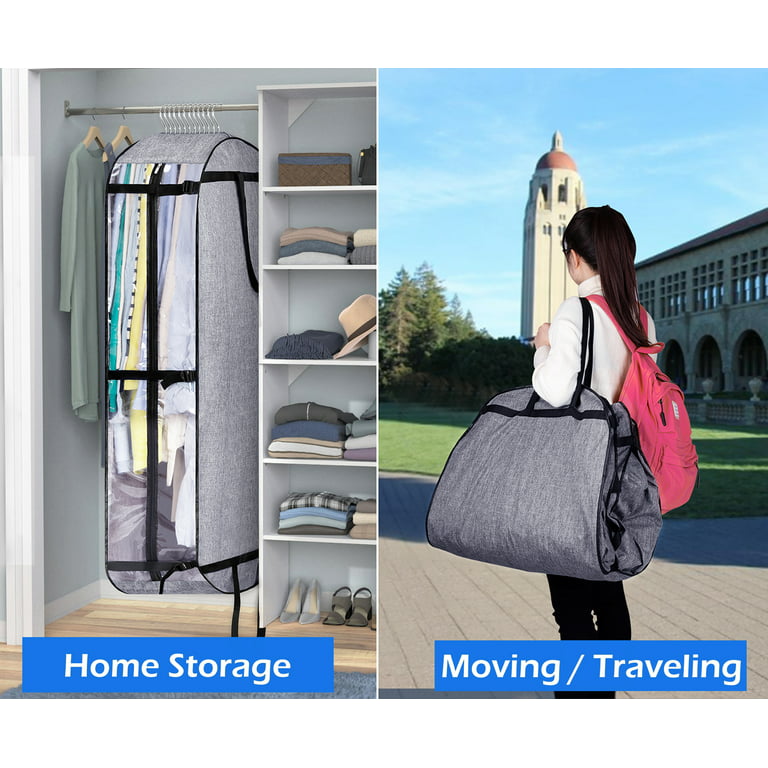 AMQTSLM Garment Bags for Hanging Clothes, Garment Bag for Travel