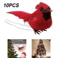 thumbnail image 3 of serony 10pcs Artificial Red Cardinal Birds for Centerpieces Home Garden Decor Red Cardinals, 3 of 9