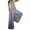 Light Gray 1, variant on FOCUSNORM Womens Jumpsuits Plus Size Wide Leg Adjustable Bib Thin Denim Harem Pants With Pockets