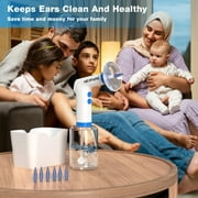NEXPURE Ear Wax Removal, Ear Cleaning Kit,4 Cleaning Modes, One-Touch Start Water Spray,5 Ear Tips & Ear Basin