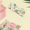 thumbnail image 7 of CAICJ98 Newborn Infant Baby Girl Clothes Outfits Rib Romper Floral Pants with Headband Hat Fall Winter Clothing Set (Red,Newborn), 7 of 7