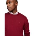 thumbnail image 3 of Jersey Tommy Hilfiger liso con cuello redondo para hombre, color rojo, talla L, 3 of 4