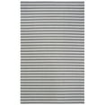 thumbnail image 2 of SAFAVIEH Martha Stewart Cotton Striped Runner Rug, Charcoal/Grey, 2' x 8', 2 of 4