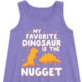 thumbnail image 2 of Instant Message - My Favorite Dinosaur is the Nugget - Toddler & Youth Girls A-line Dress, 2 of 5