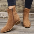 thumbnail image 5 of B91xZ Bottes pour Femmes Automne Classiques Ultra Mini Plateforme Mode, Kaki 9, 5 of 5