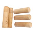 thumbnail image 1 of 12cm Bamboo Tea Canisters, 5Pcs Tea Storage Container Jar for Coffee Beans Nuts, 1 of 7
