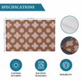 thumbnail image 6 of Brown Floral Placemats Set of 12, Spring Flowers Modern Abstract Art Farmhouse Placemats for Dining Table, Place Mats for Kitchen Tabletop, Waterproof Wipeable Dining Table Mats Set, 6 of 9