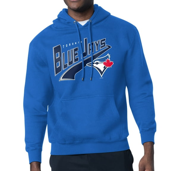 Men's Starter Royal Toronto Blue Jays Modern Tailsweep Fleece Tri-Blend Pullover Hoodie