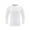 White, variant on QUNYINEY Crew Neck Tshirts Shirts for Men Green Athleisure Solid Long Sleeve Tops Workout Pullover Skinny Quick-Dry Drop Shoulder T-Shirts