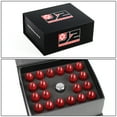thumbnail image 6 of J2 Engineering LN-T7-003-125-RD J2 Engineering 7075 -T6 Forged Aluminum M12 x 1.25 20Pcs 60mm Height Open -End Lug Nut Set w / Socket Adapter Red, 6 of 6