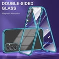 thumbnail image 4 of Compatible with Samsung Galaxy A54 5G Case with Built-in Privacy Glass Screen Protector, Ultra Slim Samsung A54 5G Phone Case Clear for Women Men Shockproof Protective Cover (Blue), 4 of 14