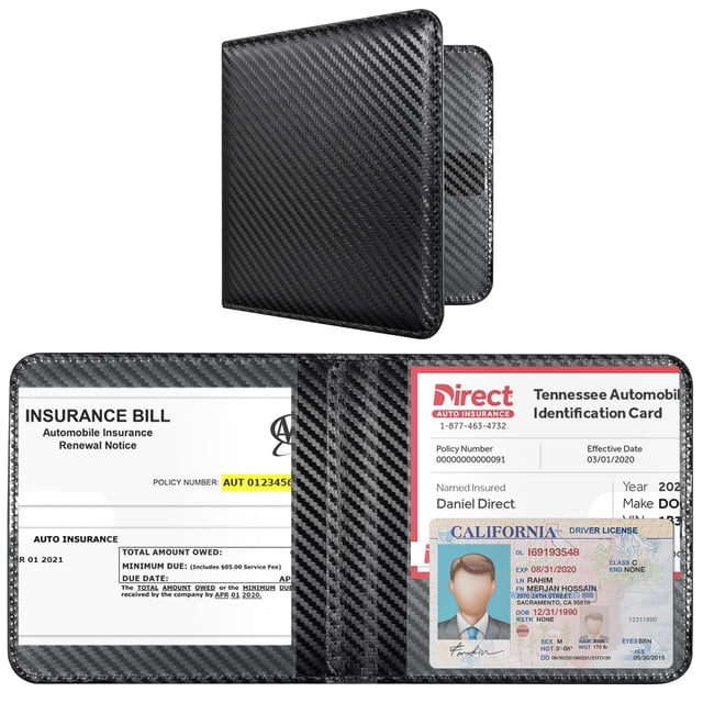 Titular del registro del automóvil y del seguro CoBak Carbon Fiber