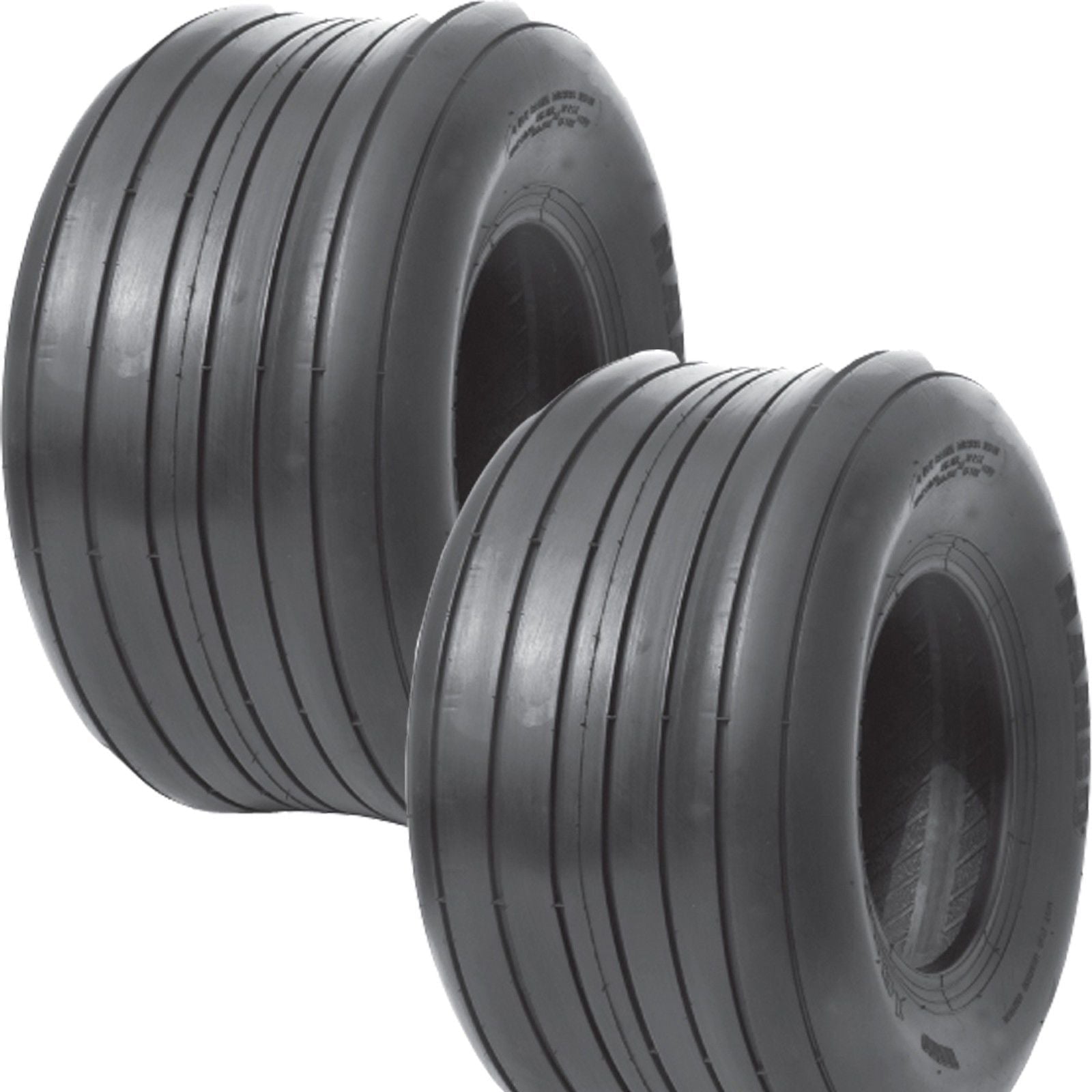 Two 16x6.50-8 4 Ply RIB LAWN MOWER Tractor Tires 16x650x8 Tubeless ...