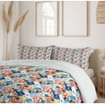 thumbnail image 6 of Ambesonne Mountain Duvet Cover Sets, Colorful Abstract Peaks, 2-Queen, Multicolor, 6 of 7