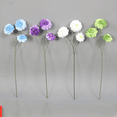 thumbnail image 4 of Artificial Flowers Zinnias Silk Flowers with Stems Blue Zinnia Elegans Artificial Flowers for Outdoors Floral Arrangements Table Centerpieces Wedding Party Home Spring Summer Decor, 4 of 8