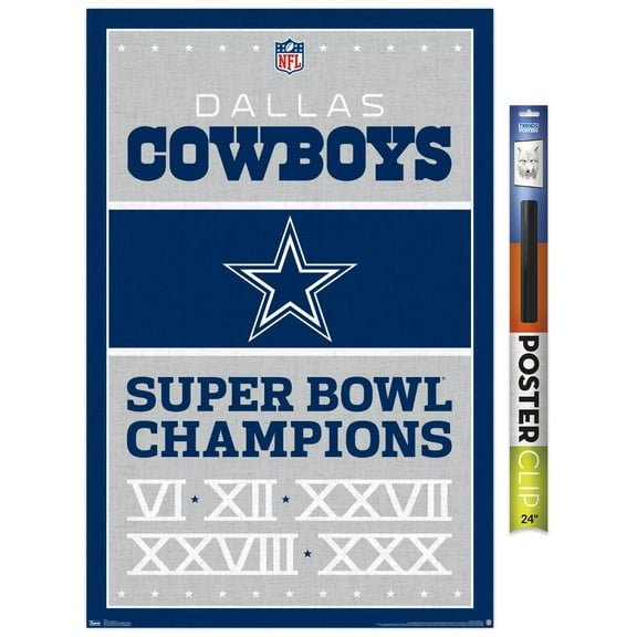 NFL Dallas Cowboys - Champions 13 Wall Poster, 22.375" x 34"