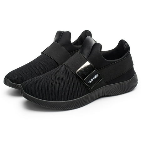 Men's Slip-on Athletic Black Socks Shoes Lightweight Breathable Outdoor Casual Sports Running