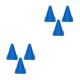 thumbnail image 3 of Wosthever 3 unids/set conos de tráfico de alta visibilidad para Entrenamiento de fútbol-conos de entrenamiento de baloncesto de fútbol de Type2 NO2, 3 of 6