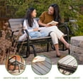 thumbnail image 5 of Lifetime Polyethylene Outdoor Glider Bench, Steel Framed, Gray (60361), 5 of 12