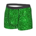 thumbnail image 2 of Disketp Green Glitter Men'S Boxer Briefs,Soft And Breathable Cotton Underwear With Comfortflex Waistband, 2 of 9