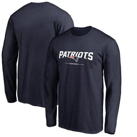 New England Patriots NFL Pro Line by Fanatics Branded Team Lockup Long Sleeve T-Shirt -