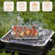 thumbnail image 3 of 2 pcs BBQ Acero Inoxidable Rolling Grilling Basket Grill Mesh Camping Barbecue Rack, 3 of 4