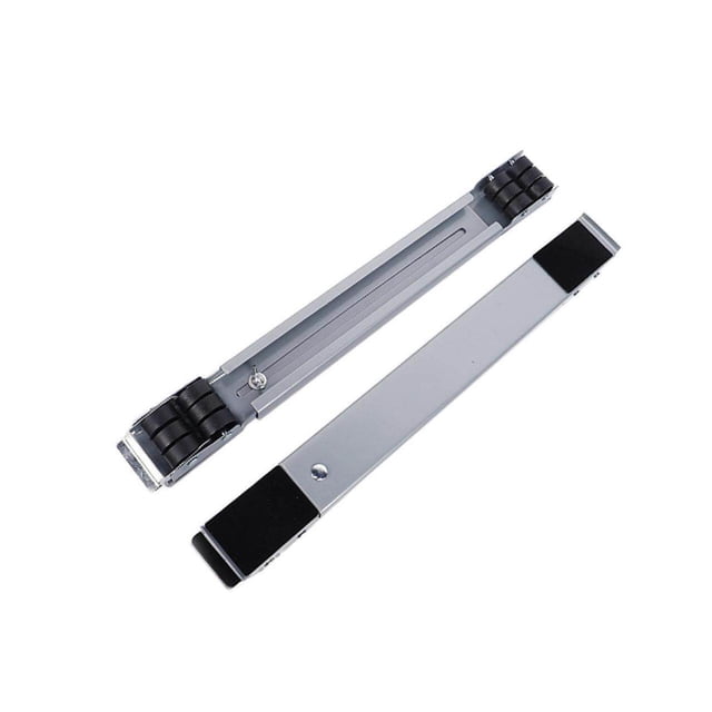 Removable Washing Machine Stand Mobile Movable Dolly Roller Base Bracket with 24 Wheels Silver