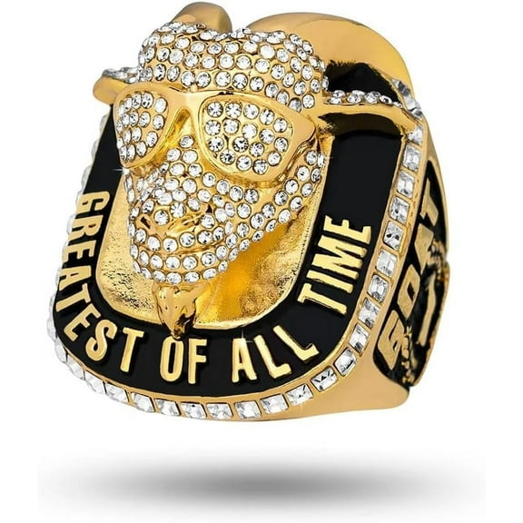 TrophySmack Blinged Out GOAT Championship Ring