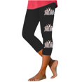 thumbnail image 1 of Pantalones de Ajuste Seco de la Moda de las Mujeres Imprimidas Leggings, Deporte de Yoga Elástico de Poliéster Elástico Respirable, 1 of 4