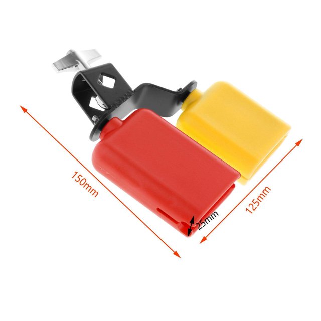 facefd Double Mounted Bell Set Noisemaker Percussion Instrument Accessory Style E