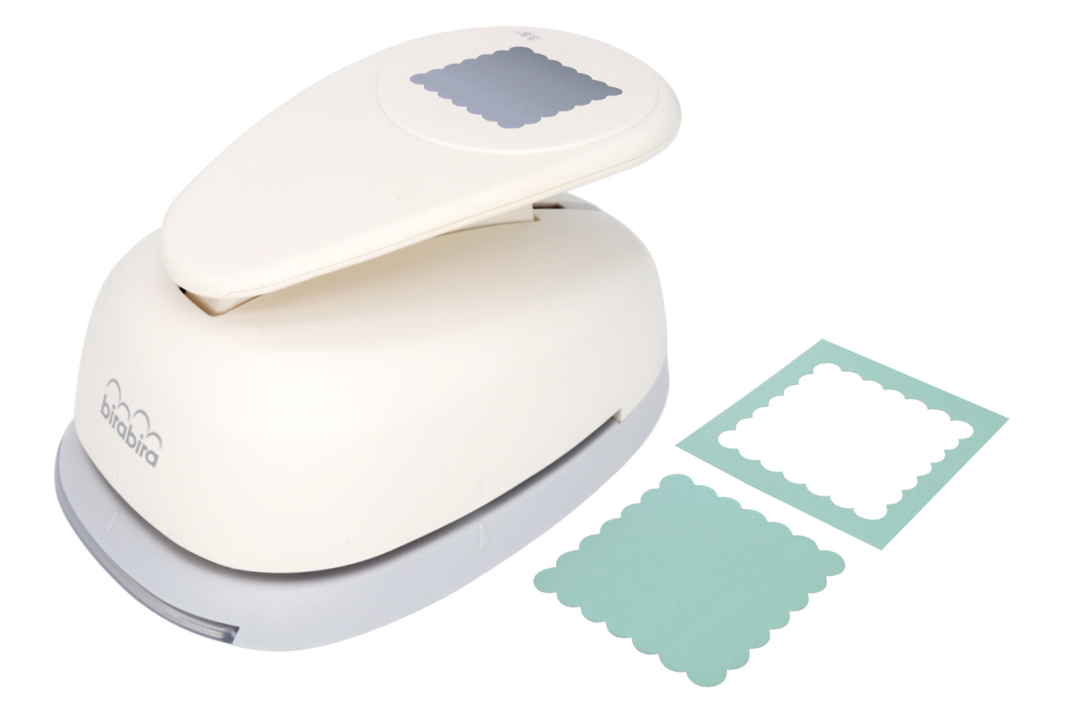 Bira Craft 2 5/8 x 2 5/8 inch Scalloped Square Lever Action Extra Large