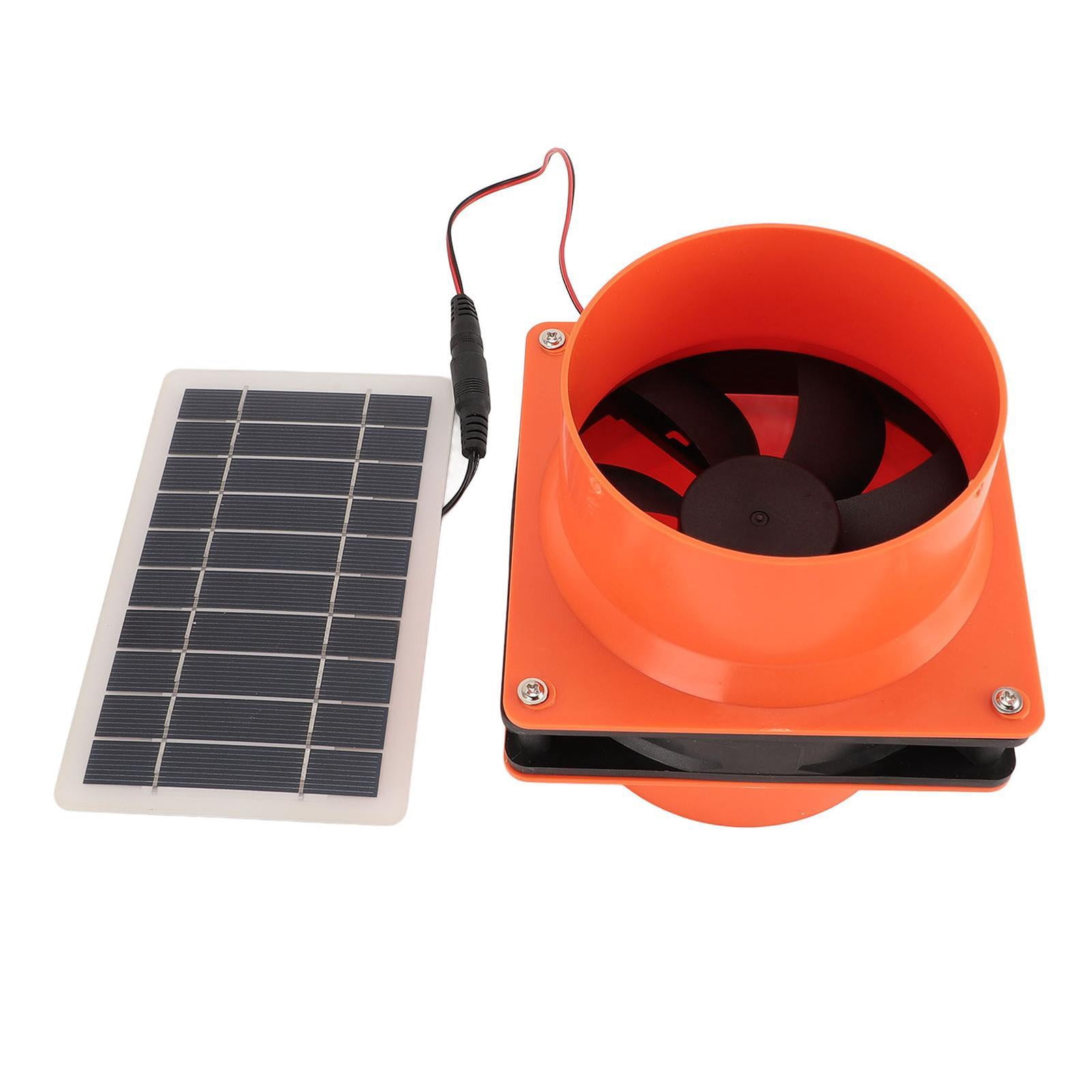 Solar Exhaust Fan Ventilation Kit 12V Silent Operation for Boat Cabin Kitchen Greenhouse Pet House