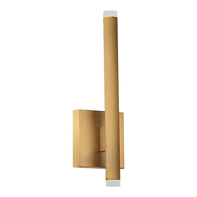 Dainolite Wilson 2-Light 10W Modern Metal Wall Sconce in Aged Brass