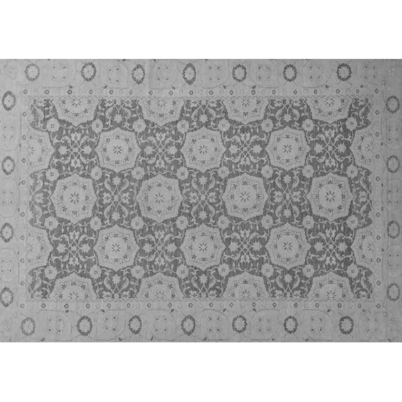 Ahgly Company Indoor Rectangle Oriental Gray Traditional Area Rugs, 5' x 7'