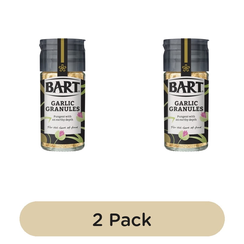 Bart Garlic Granules 52g, British Import (Pack of 2)
