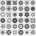 TureClos Mandala Stencils Template Set Dot Painting Hollow Stencil for Rock Stone Wall DIY ...