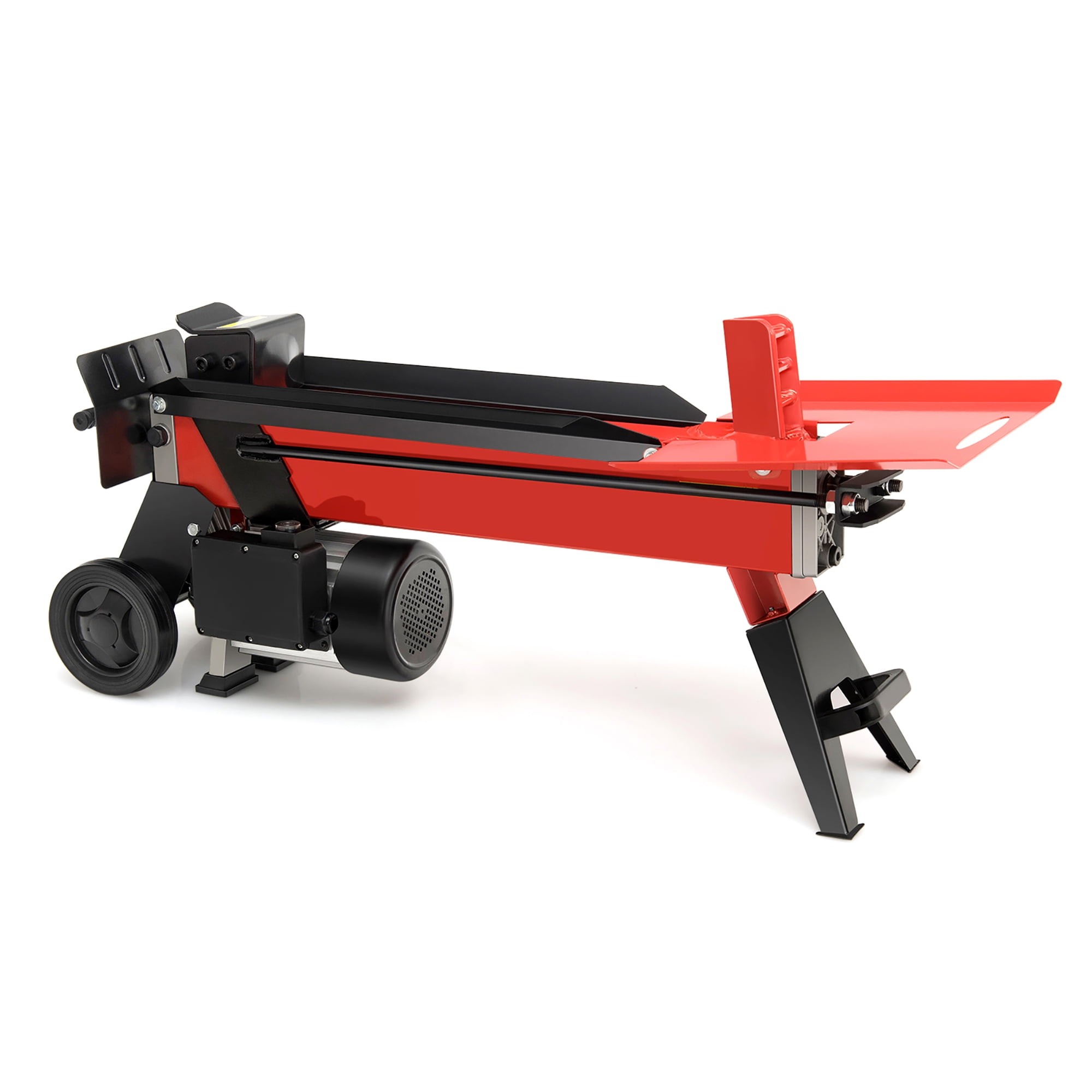 Costway 7Ton Horizontal Electric Log Splitter Wood Cutter 2000W Motor w/ Wheels