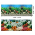 thumbnail image 2 of Unique Bargains Aquarium Background Poster Double-sided Fish Tank Background Decorative Pictures PVC 40.16"x15.75", 2 of 7