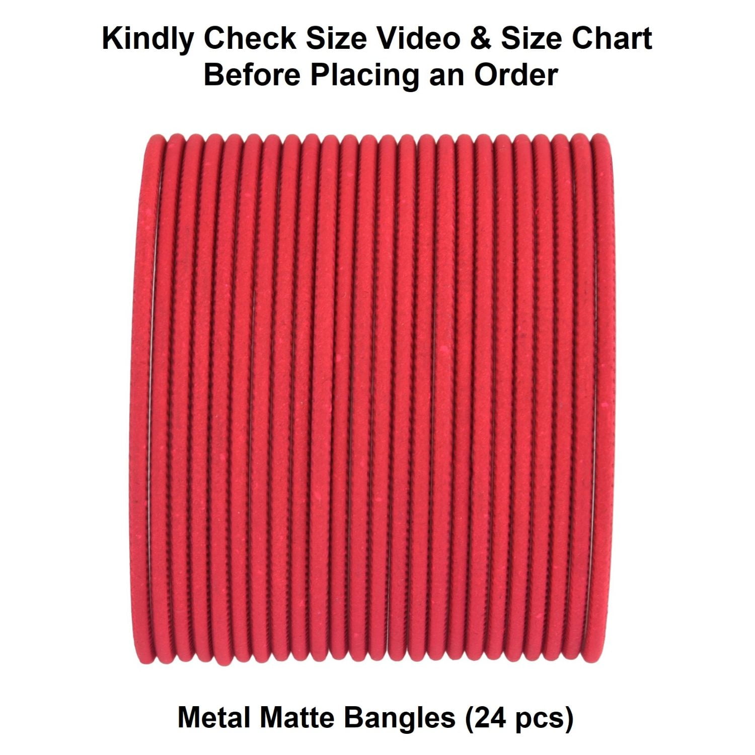 Red shop plain bangles