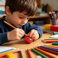 thumbnail image 3 of 3Pcs Manual Pencil Sharpener, Vacemry Colorful Manual Pencil Sharpener, Shells Sharps No Lead Breakage, Portable Pencil Cutter forStudents, Stationery for PrimarySchoolJunior HighSchoolHome Office, 3 of 6