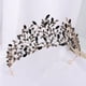 thumbnail image 3 of Nvzi Tiara de boda para novia, diadema de princesa, corona nupcial, joyería para el cabello con diamantes de imitación de cristal,graduación, boda, fiesta de disfraces (negro), 3 of 4