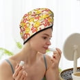 thumbnail image 3 of Yiaed Snake Print Hair Cap with Button,Coral Fleece Hair Towel Wrap for Women Wet Hair,Quick Dry Turban for Wet Hair Long Thick Hair, 3 of 5