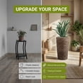 thumbnail image 5 of Wicker Banana Rope Tall Floor Planter with Metal Pot, Large, 5 of 7