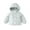 Sky Blue, variant on Girls Korean Style Winter Puffer Jacket, Colorful Button Down Quilted Coat with Hood, Lightweight Warm Insulated Outerwear for Fall and Winter Season Fashion Sky Blue