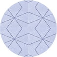 thumbnail image 1 of Ahgly Company Machine Washable Indoor Square Transitional Lavender Blue Area Rugs, 3' Square, 1 of 7