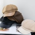thumbnail image 4 of Newsboy Hats and Caps Women's Octagonal Hat Beret Women Trendy Cute Dress Hats Fall Ladies Coraline Hat Fashion 1Pcs, 4 of 7